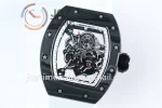 Richard Mille RM055 KVF 1:1 Best Edition Carbon/Titanium Case Rubber Strap Miyota8215