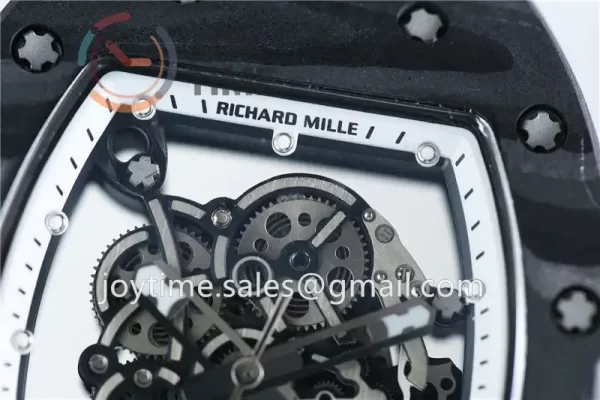 Richard Mille RM055 KVF 1:1 Best Edition Carbon/Titanium Case Rubber Strap Miyota8215