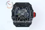 Richard Mille RM035 KVF 1:1 Best Edition Carbon Case Rubber Strap Miyota8215