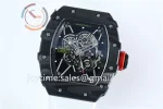 Richard Mille RM035 KVF 1:1 Best Edition Carbon Case Rubber Strap Miyota8215