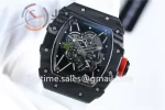 Richard Mille RM035 KVF 1:1 Best Edition Carbon Case Rubber Strap Miyota8215