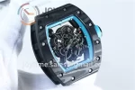 Richard Mille RM055 KVF 1:1 Best Edition Carbon Case Rubber Strap Miyota8215