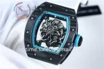 Richard Mille RM055 KVF 1:1 Best Edition Carbon Case Rubber Strap Miyota8215