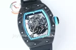 Richard Mille RM055 KVF 1:1 Best Edition Carbon Case Rubber Strap Miyota8215