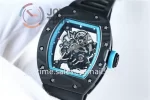 Richard Mille RM055 KVF 1:1 Best Edition Carbon Case Rubber Strap Miyota8215