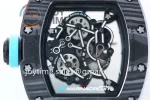 Richard Mille RM055 KVF 1:1 Best Edition Carbon Case Rubber Strap Miyota8215