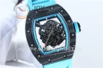 Richard Mille RM055 KVF 1:1 Best Edition Carbon Case Rubber Strap Miyota8215