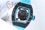 Richard Mille RM055 KVF 1:1 Best Edition Carbon Case Rubber Strap Miyota8215