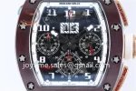 Richard Mille RM011 KVF 1:1 Best Edition Ceramic Case Rubber Strap A7750