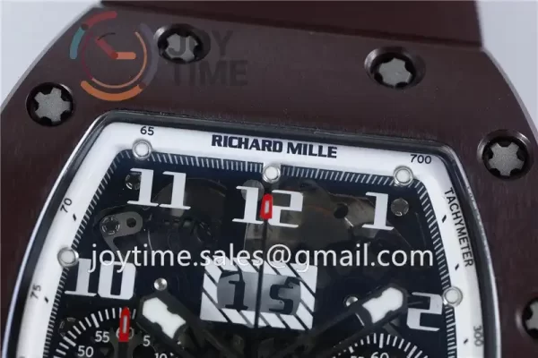 Richard Mille RM011 KVF 1:1 Best Edition Ceramic Case Rubber Strap A7750