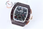 Richard Mille RM011 KVF 1:1 Best Edition Ceramic Case Rubber Strap A7750