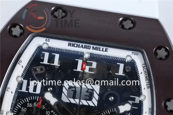 Richard Mille RM011 KVF 1:1 Best Edition Ceramic Case Rubber Strap A7750