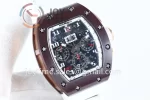 Richard Mille RM011 KVF 1:1 Best Edition Ceramic Case Rubber Strap A7750