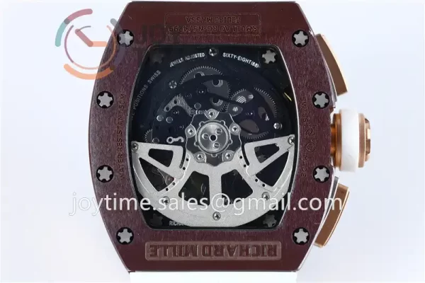 Richard Mille RM011 KVF 1:1 Best Edition Ceramic Case Rubber Strap A7750