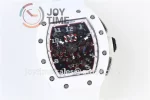 Richard Mille RM011 KVF 1:1 Best Edition Ceramic Case Rubber Strap A7750