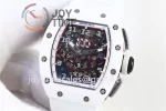 Richard Mille RM011 KVF 1:1 Best Edition Ceramic Case Rubber Strap A7750