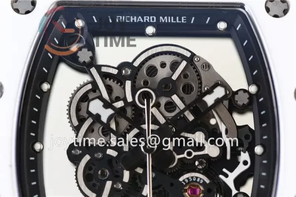 Richard Mille RM055 KVF 1:1 Best Edition Ceramic Case Rubber Strap Miyota8215