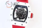 Richard Mille RM055 KVF 1:1 Best Edition Ceramic Case Rubber Strap Miyota8215