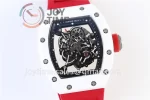 Richard Mille RM055 KVF 1:1 Best Edition Ceramic Case Rubber Strap Miyota8215