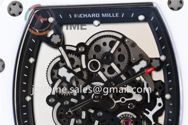 Richard Mille RM055 KVF 1:1 Best Edition Ceramic Case Rubber Strap Miyota8215