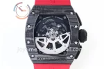 Richard Mille RM011 KVF 1:1 Best Edition Carbon Case Rubber Strap A7750