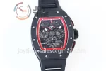 Richard Mille RM011 KVF 1:1 Best Edition Ceramic Case Rubber Strap A7750