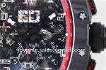 Richard Mille RM011 KVF 1:1 Best Edition Carbon Case Rubber Strap A7750