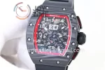 Richard Mille RM011 KVF 1:1 Best Edition Carbon Case Rubber Strap A7750