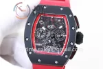 Richard Mille RM011 KVF 1:1 Best Edition Ceramic Case Rubber Strap A7750