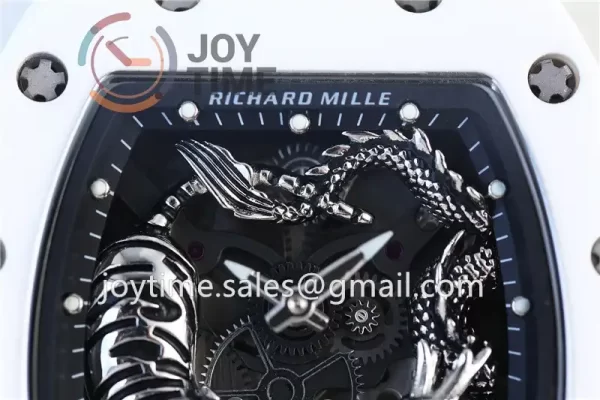 Richard Mille RM051 KVF 1:1 Best Edition Ceramic Case Rubber Strap Miyota8215