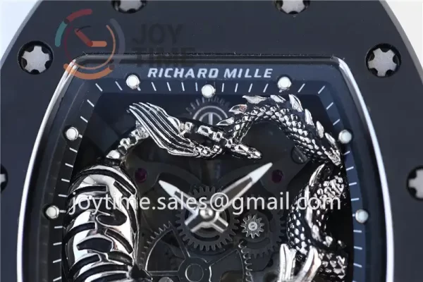 Richard Mille RM051 KVF 1:1 Best Edition Ceramic Case Rubber Strap Miyota8215