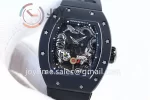 Richard Mille RM051 KVF 1:1 Best Edition Ceramic Case Rubber Strap Miyota8215