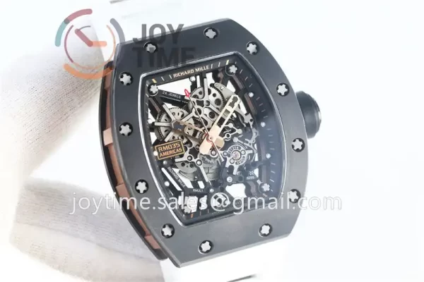 Richard Mille RM035 KVF 1:1 Best Edition Ceramic Case Rubber Strap Miyota8215