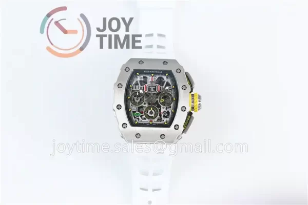 Richard Mille RM011 KVF 1:1 Best Edition SS Case Rubber Strap A7750 （6 colors）