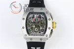 Richard Mille RM011 KVF 1:1 Best Edition SS Case Rubber Strap A7750 （6 colors）