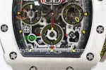 Richard Mille RM011 KVF 1:1 Best Edition SS Case Rubber Strap A7750 （6 colors）