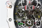 Richard Mille RM011 KVF 1:1 Best Edition SS Case Rubber Strap A7750 （6 colors）