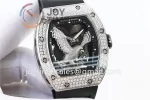 Richard Mille RM023 KVF 1:1 Best Edition Diamond Case Rubber Strap Miyota8215