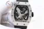 Richard Mille RM023 KVF 1:1 Best Edition Diamond Case Rubber Strap Miyota8215