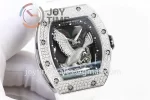 Richard Mille RM023 KVF 1:1 Best Edition Diamond Case Rubber Strap Miyota8215