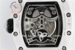 Richard Mille RM023 KVF 1:1 Best Edition Diamond Case Rubber Strap Miyota8215