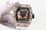 Richard Mille RM051 KVF 1:1 Best Edition RG/Diamond Case Rubber Strap Miyota8215