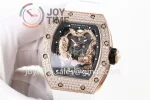 Richard Mille RM051 KVF 1:1 Best Edition RG/Diamond Case Rubber Strap Miyota8215