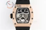 Richard Mille RM051 KVF 1:1 Best Edition RG/Diamond Case Rubber Strap Miyota8215