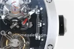 Richard Mille RM001 JBF 1:1 Best Edition SS Case Rubber Strap Tourbillon