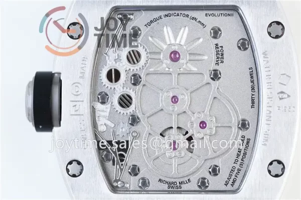 Richard Mille RM001 JBF 1:1 Best Edition SS Case Rubber Strap Tourbillon