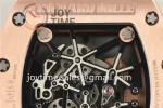 Richard Mille RM035 KVF 1:1 Best Edition RG/Diamond Case Rubber Strap Miyota8215