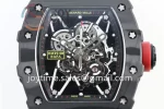 Richard Mille RM035 KVF 1:1 Best Edition Carbon Case Rubber Strap Miyota8215