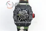 Richard Mille RM035 KVF 1:1 Best Edition Carbon Case Rubber Strap Miyota8215