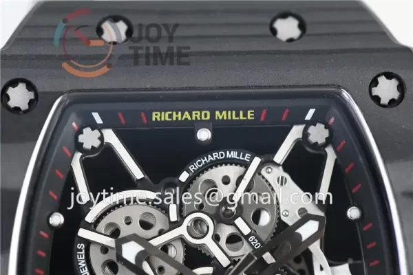 Richard Mille RM035 KVF 1:1 Best Edition Carbon Case Rubber Strap Miyota8215